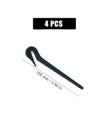 Kinbom 4-Piece Hair Band Remover Set - Elastic Ponytail Cutter Tool for All Hair Types (Black) | Efficient & Easy Hair Band Removal - Buy Online on GoSupps.com
