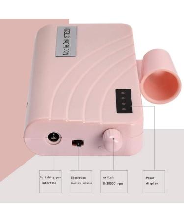 30 000RPM Portable Nail Drill Machine Professional Electric E-File Nail Drill for Acrylic Gel Nails Manicure/Pedicure - Salon or Home Use Nail Buffer Manicure Pedicur Pink - Buy Online on GoSupps.com