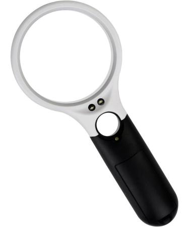 Torontoo Handheld 3 LED Light 45x Magnifier Reading Magnifying Glass Lens Jewelry Loupe White Light Magnifier-a - Buy Online on GoSupps.com