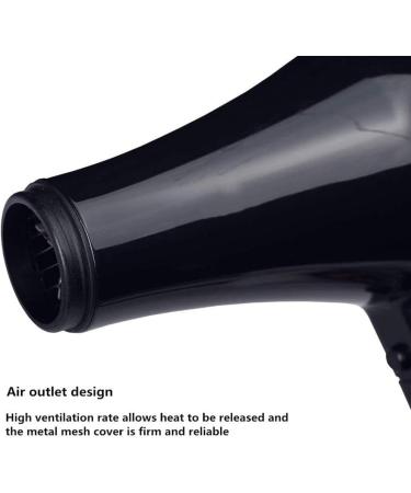 Professional Hair Dryer with Diffuser for Curly Hair Power Dry Lightweight DC Motor Hair Dryer Negative Ion Fast Drying Time and Low Noise For Household Travel Office (EU plug (220V) Black) EU plug (220V) Black - Buy Online on GoSupps.com