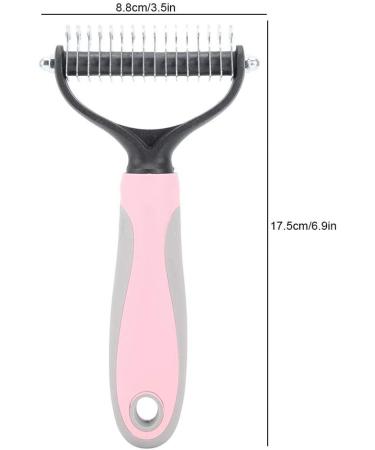 Pet Hair Comb Dematting Tool Kit - Removes Loose Undercoat Knots Mats - L-Pink - Buy Online on GoSupps.com
