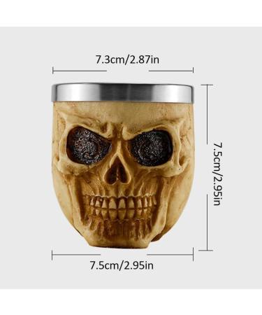 Shop Stainless Steel Shaving Bowl - Foaming Soap Bowl for Beard & Facial Hair | Skull Design | International Shipping Available - Buy Online on GoSupps.com