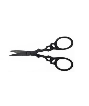 Badass Beard Care Beard & Mustache Stainless Steel Trimming Scissors For Men - Extremely Sharp and Durable (Black)