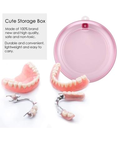 Dnom Dose: Portable Orthodontic Holder Suitcase for Dentures - Sweet Pink Tooth Storage & Cleaning Box - Buy Online on GoSupps.com