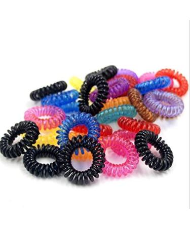 Leisial 100 Pcs Transparent Rubber Bands - Elastic Telephone Cable Hair Bands - Buy Online on GoSupps.com