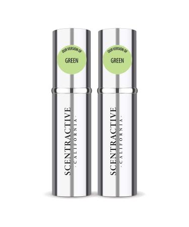 CA Perfume Impression of Emra Green For Women & Men Fragrance Concentrated Long Lasting Eau de Parfum Spray Refillable Glass Atomizer Bottle 0.17 Fl Oz/5ml-X2 EMRA GREEN 0.34 Fl Oz (Pack of 1)
