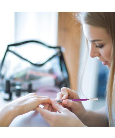 Dual-Ended Nail Gel Brush - Acrylic & UV Gel Picker Tool for Extensions | Manicure Brush Pen (Purple) - Buy Online on GoSupps.com