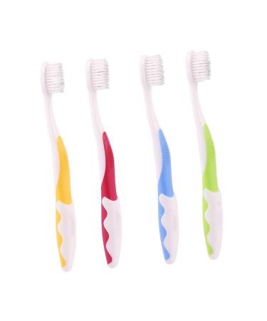 minkissy 4 pieces anti-slip toothbrushes children's toothbrushes bristle toothbrushes baby toothbrushes oral care tool