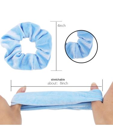 Didder Velvet Hair Ties - Sky Blue - 20 Pieces - Soft Durable & Stylish Hair Accessories for All Hair Types - Buy Online on GoSupps.com