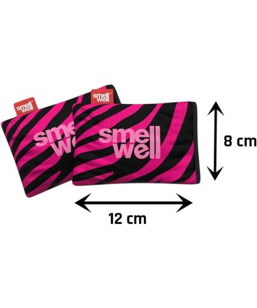 SmellWell Odour Eliminating Air Purifying Bags (2 Pack | 100g) Activated Bamboo Charcoal Air Freshener for use from Gym to Car to Home (Pink Zebra Original) Pink Zebra 2 count (Pack of 1) - Buy Online on GoSupps.com