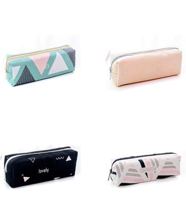 Ispchen M ppchen Zipper | Large Capacity Green Pencil Case for Students | Stylish Geometric Design | Perfect for Art & Stationery - Buy Online on GoSupps.com