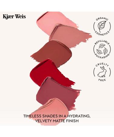 Kjaer Weis Matte Liquid Lipstick - Organic Mauve Lip Stain | Long Lasting Smudge Proof & Cruelty Free Makeup - Buy Online on GoSupps.com