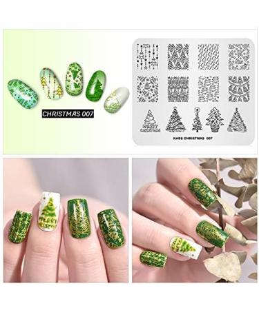 Christmas Tree Pattern Nail Art Stamping Plate - Alexnailart CH007 - Buy Online on GoSupps.com