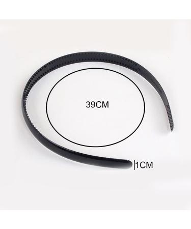 Androxeda 5-Piece Plastic Headbands with Teeth | DIY 10mm Wide Hairbands for All Hair Types - Buy Online on GoSupps.com