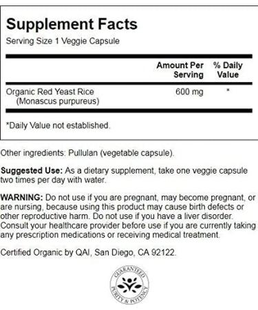 Swanson Red Yeast Rice 60 Veggie Caps - Heart Health Support & Cholesterol Management - Buy Online on GoSupps.com