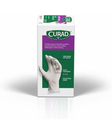 CURAD Comfort Wear Latex Exam Gloves - 50 Count Box - Buy Online on GoSupps.com