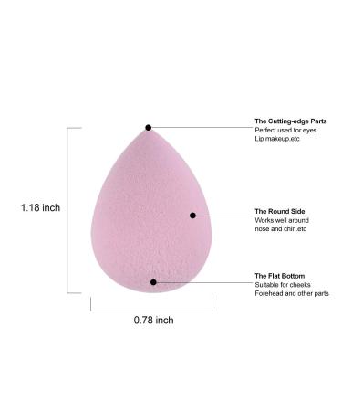 Snowflakes Mini Beauty Makeup Sponge Blender for Eyes | 6 Pack Latex Free Under Eye Makeup Sponges | Perfect for Flawless Application - Buy Online on GoSupps.com