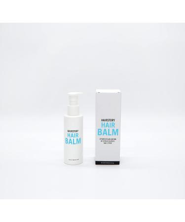 Hairstory Leave In Conditioning Balm for Curly Hair - 4oz Bottle | Frizz Control, Hydration, and Breakage Protection | Natural Ingredients, Sulfate-Free - Buy Online on GoSupps.com
