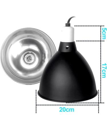 LytLStrox 200W Reptile Heat Lamp Holder Set Lampshade Clip and BS Plug for E27 UVA/UVB Bulbs Ideal Fixture for Tortoise Lizard Snake Spider Chick Pets in Terrariums - Buy Online on GoSupps.com