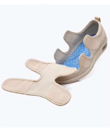 Buy Diabetic Foot Shoes for Men - Adjustable Edema Sneakers for Swollen Feet Arthritis Relief Elderly Comfort - Black Gray Size 12 - Buy Online on GoSupps.com