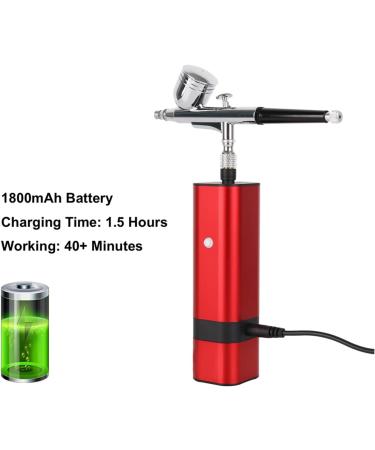 Universal Paint Spraye Rechargeable Airbrush Kit with Gravity Type Spray Gun for Art Model Body Paint Artist Makeup Nail Tattoos Cake Tools Painting Varnishing Lacquering - Buy Online on GoSupps.com