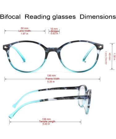 Shop 3 Pack Bifocal Reading Glasses for Women - Retro Cat-Eye Sunglasses & Stylish Tortoise Colors 1.75x Magnification - Buy Online on GoSupps.com