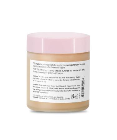 Valjean Labs Renew Sleeping Mask - Collagen + Fruit Enzymes - Hydrate, Soften, Exfoliate Skin - Cruelty Free, Paraben Free - Made in USA (3.5 oz) - Buy Online on GoSupps.com