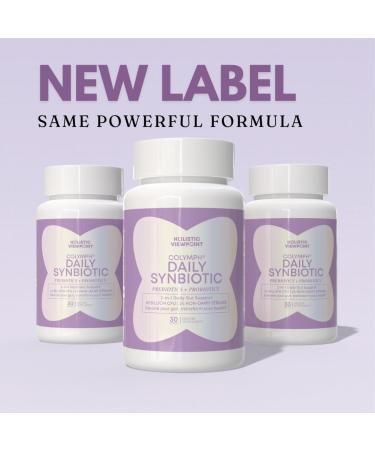 Holistic Viewpoint CoLymph Daily Synbiotic Upgraded 24 Strains, 65 Billion CFU, High Potency Prebiotics + Probiotics | Non-Dairy, Supports Gut Health, Digestion, Bloating, Mood, 30 Vegan Capsules - Buy Online on GoSupps.com