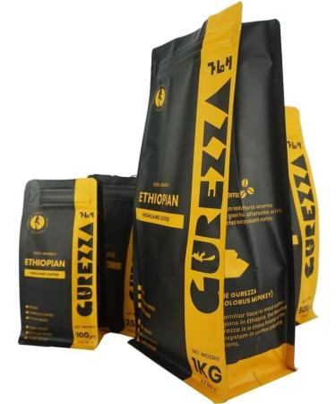 Gurezza coffee fine roasted coffee beans directly from the Motherland of the arabica coffee Amazing coffee roasted to perfection (Light roasted coffee beans 500gr) - Buy Online on GoSupps.com