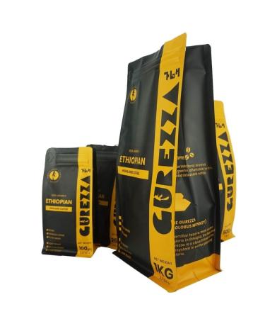 Gurezza coffee fine roasted coffee beans directly from the Motherland of the arabica coffee Amazing coffee roasted to perfection (Light roasted coffee beans 1000gr)