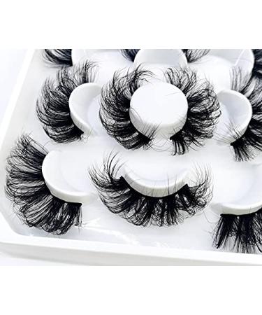 HBZGTLAD 5 Pairs 25mm 3D Mink Lashes - Bulk Faux Natural False Eyelashes for Wholesale | Custom QZ-09 - Buy Online on GoSupps.com