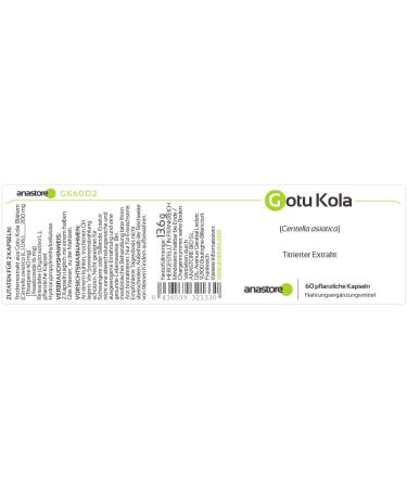 GOTU KOLA (CENTELLA ASIATICA) * 3+1 FREE PACK * 100 mg / 240 capsules * Titled at 20% in triterpenes 8% in asiaticoside and 5.5% in madecassoside * Cardiovascular - Buy Online on GoSupps.com