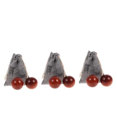 Frcolor 3 sentences handball massage ball wellness gifts massage balls from jade relaxing handballs made of wood massage balls for the hands hand massage balls wooden handicrafts sport ball