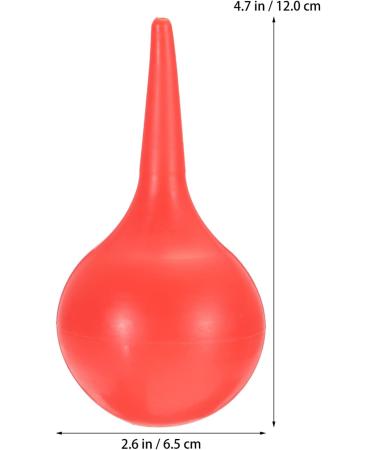 DOITOOL Ear Syringe Hand Bulb - 90ml Red Rubber Squeeze Bulb for Ear Cleaning - Adults, Kids, Pets - Ear Wax Removal Tool - Buy Online on GoSupps.com