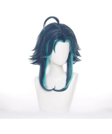 OSIAS Color Layered Xiao Genshin Impact Cosplay Wig for Men and Boys - Premium Quality - Buy Online on GoSupps.com