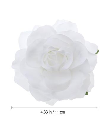 Lurrose Dual-Use Large Rose Hair Clip Brooch - Charming White Accessories for Women | International Shipping Available - Buy Online on GoSupps.com