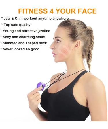 Jaw Exerciser Double Chin Toner | Jawline Exerciser Chew | Jaw Trainer | Workout Face Muscles | Jawline Toner | Neck Trainer | Woman & Men (Blue) - Buy Online on GoSupps.com