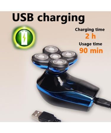 MAYiT 6-in-1 Electric Razor for Men - 5D Floating Blades Beard Trimmer & Nose Hair Trimmer with LCD Display - International Shipping Available - Buy Online on GoSupps.com