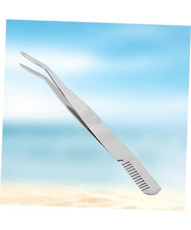 minkissy Lash Cluster Tweezers Eyelashes Tweezer Eyelash Tweezer Makeup Tweezer Stainless Steel Eyebrow Tweezer Eyelashes Extension Clip Eyebrow Clip Portable Beauty Tools medium Silver - Buy Online on GoSupps.com