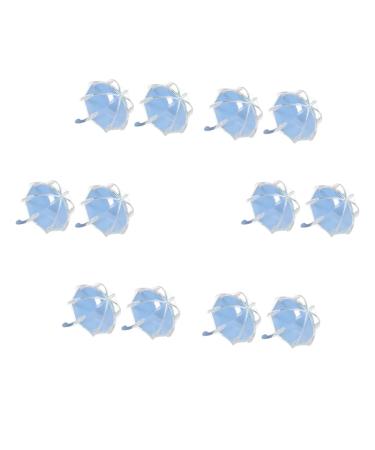 Alipis 12pcs Stylish Candy Pouch Blue Favor Boxes Decor Goodie Bags Wedding Pretty Candy Bag 9.5X7.5X7.5cm Blue