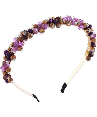 IYOU Vintage Rhinestone Headbands Gold Beads Hair Bands Prom Birthday Hair Accessories for Women - Buy Online on GoSupps.com