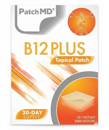 B12 Energy Plus Patches - 30 Days Supply 30 Count (Pack of 1)