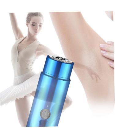 Mini Electric Shaver for Men Portable Car Rechargeable Shaver USB Rechargeable Razor Wet & Dry Use Rotary Electric Shaver for Travel Blue - Buy Online on GoSupps.com