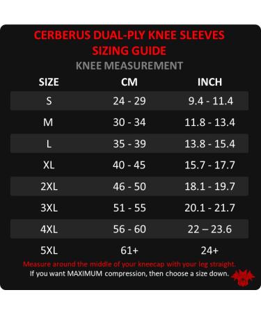 Buy CERBERUS Strength Dual-Ply Knee Sleeves (XX-Large) - Supportive Durable Ideal for Weightlifting & Powerlifting - International Shipping Available - Buy Online on GoSupps.com