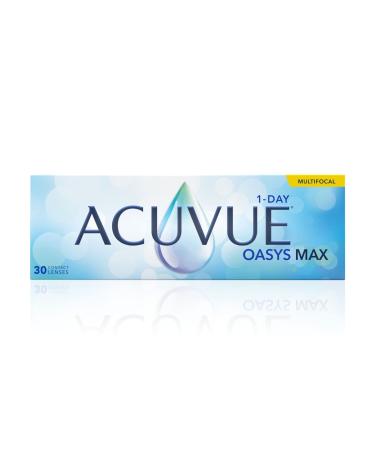 ACUVUE OASYS MAX 1-Day Multifocal Daily lenses-variable spots for the local intermediate and distant area-daily contact lenses with +5.50 DPT and BC 8.4-UV protection and pleasant image 5.5 Unknown 8.4 millimeters 14.3 millimeters 30 - Buy Online on GoSupps.com