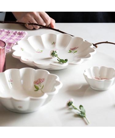 Fruit Bowl Snack Containers Soy Sauce Plate Flower Shape Ceramic Mini Condiment Dish Side Dish Appetizer Plate Sushi Soy Dip Bowl Serving Plate Set Breakfast Bowls (Color : A) (B) - Buy Online on GoSupps.com