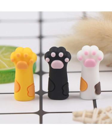 Black Nipper Protective Cover 1Pc Cat Paw Shape Silicone Nipper Cover Protective Sleeve Cuticle Nippers for Nail Cuticle Scissors Manicure Tools Tweezers Cap - Buy Online on GoSupps.com