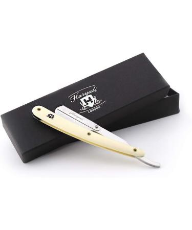 Haryali Ivory Color Straight Edge Razor for Men | Professional Barber Shaving Tool for Perfect Shave - International Shipping Available - Buy Online on GoSupps.com