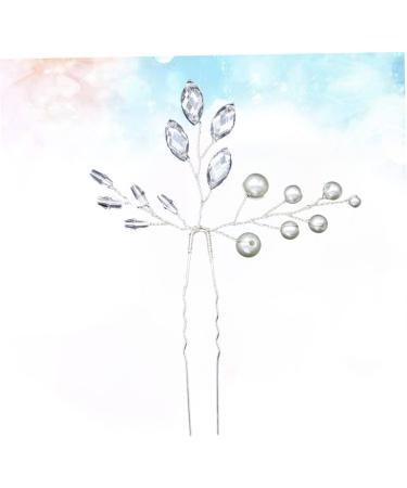 FRCOLOR Wedding Hair Clips for Brides Pearl Hair Clips Pearl Hair Comb Crystal Hair for Bride Hair Comb with Crystal Rhinestones Hair Pin Made of Crystal for Bride Headpiece - Buy Online on GoSupps.com