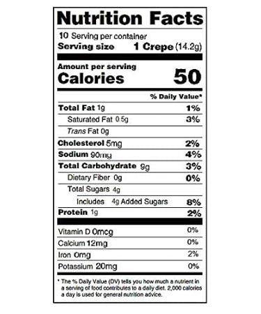 Michel De France All Natural Crepes - 10 OZ, No Preservatives, Ready to Eat - Ideal for Jam, Berries or Mille Crepes Cake - 10 Pieces x 2 Packs - Buy Online on GoSupps.com
